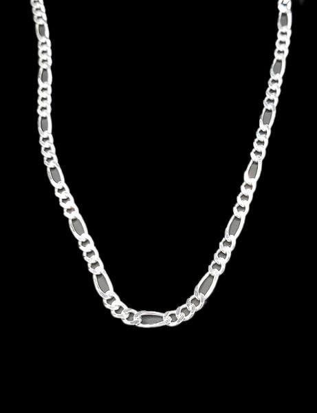22" Sterling Silver Chain Figaro | Earthworks 