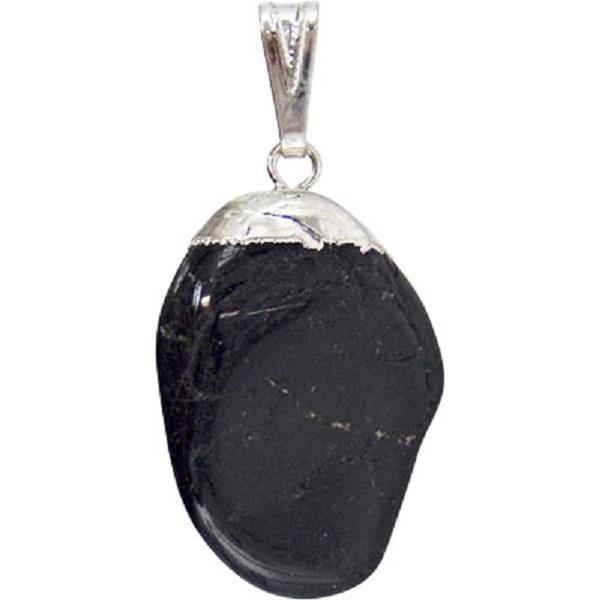 Pendant Black Tourmaline Tumbled Stone