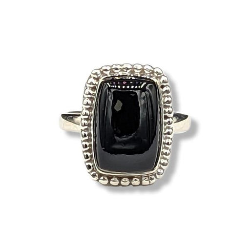 Ring Black Onyx Sterling Silver Size 7 | Earthworks