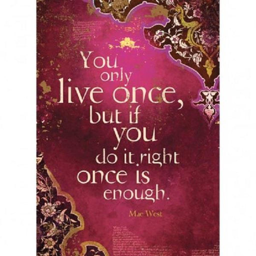 Greeting Card You Only Live Once | Earthworks
