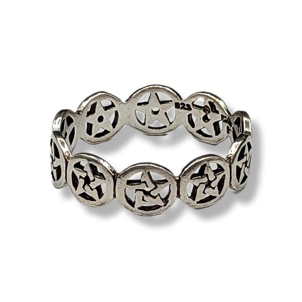 Ring Pentacle Sterling Silver | Earthworks