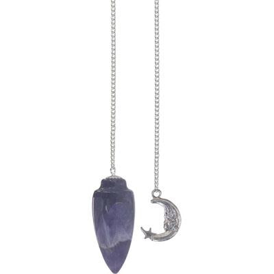 Pendulum Amethyst with Moon | Earthworks