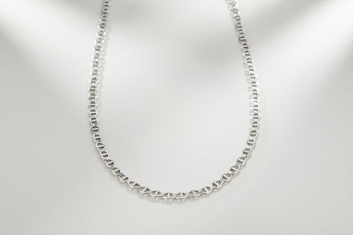 16" Sterling Silver Chain Flat Marina | Earthworks 