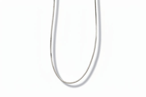 18" Sterling Silver Chain Light Box | Earthworks 
