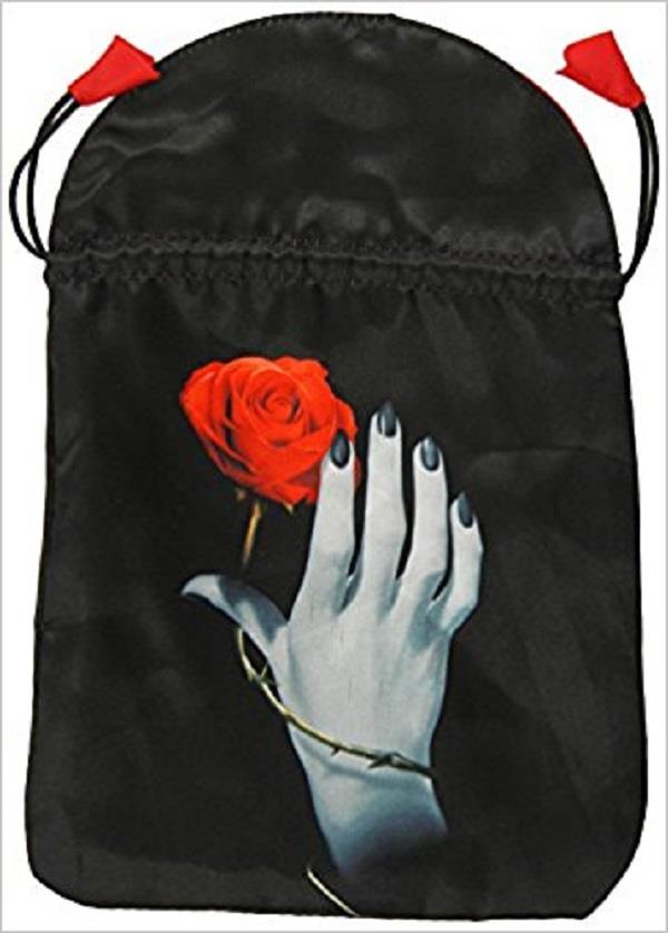 Tarot Bag Rose in Hand Satin | Earthworks