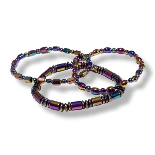 Bracelet Rainbow Magnetic Hematite | Earthworks  