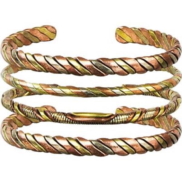 Metal Bracelet 3 Metals Intertwined | Earthworks