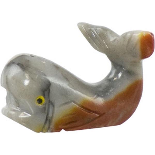 Dolomite Spirit Animal Whale 1.25"