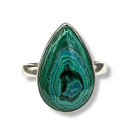 Ring Malachite Sterling Silver Size 5 | Earthworks