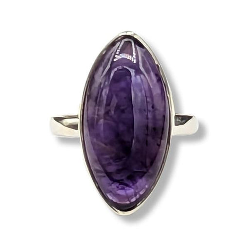 Ring Amethyst Sterling Silver Size 8 | Earthworks