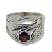 Ring Garnet Sterling Silver | Earthworks 