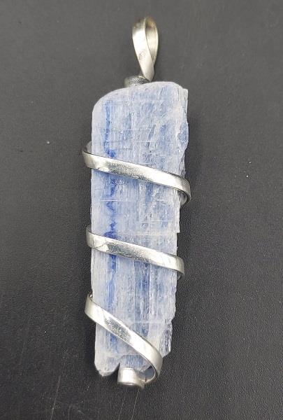 Pendant Blue Kyanite Wrapped