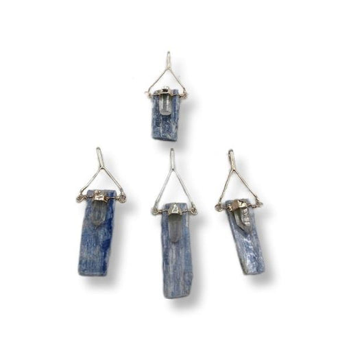 Pendant Kyanite with Quartz Crystal | Earthworks