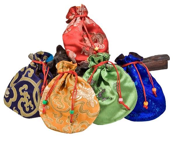 Silk Tibetan Prayer Bead Bag | Earthworks 