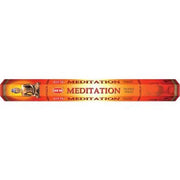 Hem Meditation incense stick box on a white background
