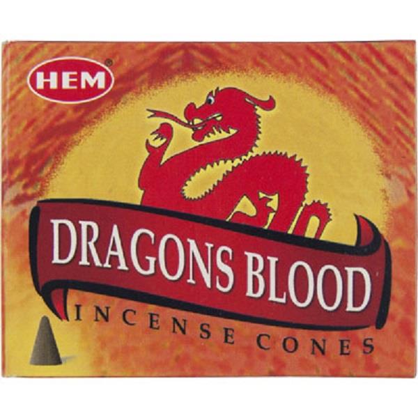 Hem Incense Dragon's Blood Cones 10pcs