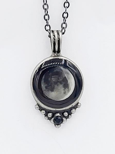 Classic Necklace CA Waxing Crescent Moon