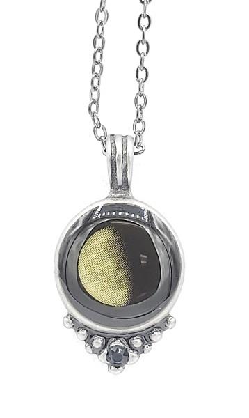 Classic Necklace 5D Waning Gibbous Moon | Earthworks