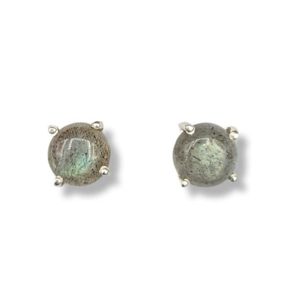 Earrings Labradorite Sterling Silver Stud | Earthworks