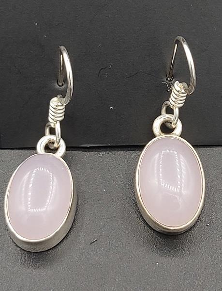 Earrings Rose Quartz Sterling Silver