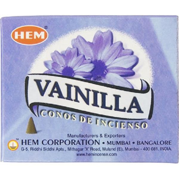 Hem Incense Vanilla Cones 10pcs | Earthworks