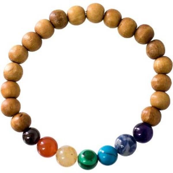 8mm Bracelet Chakra Wooden Beads | Earthworks