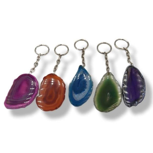 Dyed Agate Keychain  | Earthworks 