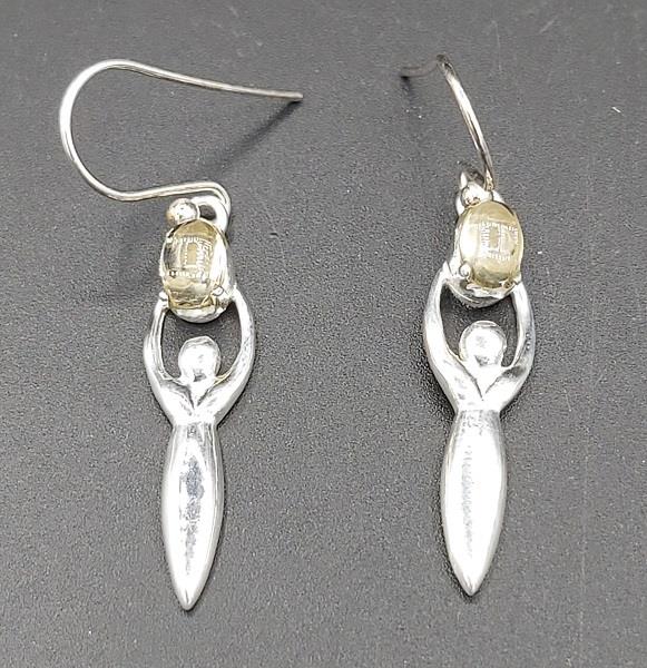 Earrings Citrine Goddess Sterling Silver