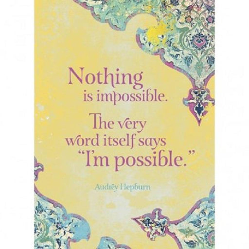 Greeting Card Nothing Is Impossible | Earthworks