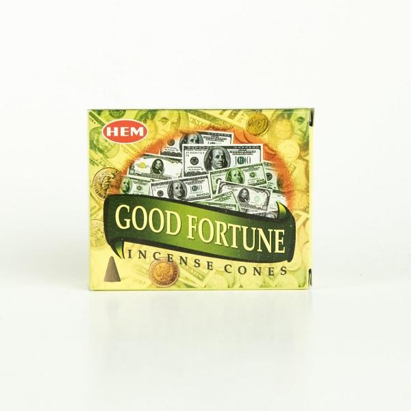 Hem Incense Good Fortune Cones 10pk