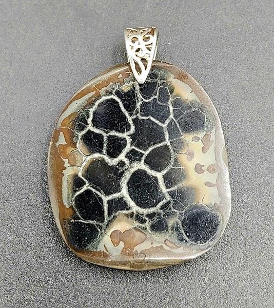 Pendant Septarian  Sterling Silver