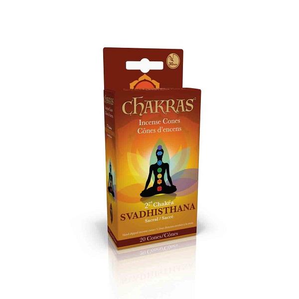 Chakra Incense Cones Sacral 20pk | Earthworks