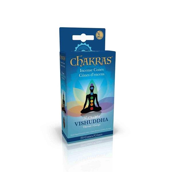 Chakra Incense Cones Throat 20pk | Earthworks