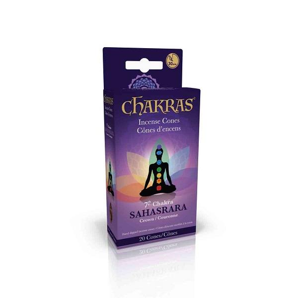 Chakra Incense Cones Crown 20pk | Earthworks