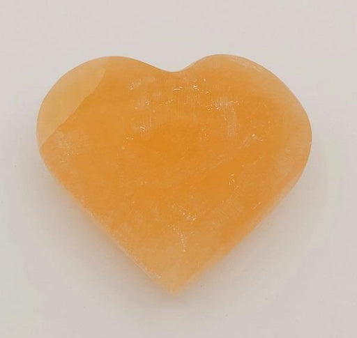 Orange Selenite Heart | Earthworks 