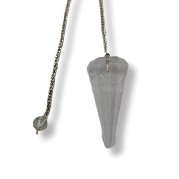 Pendulum Quartz Crystal Faceted | Earthworks