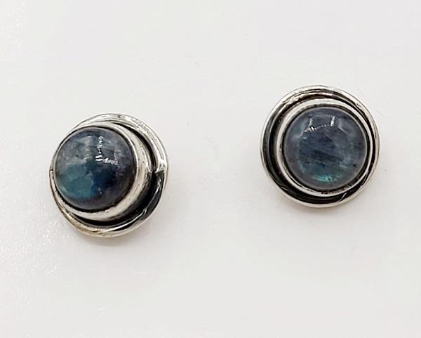 Earrings Labradorite Sterling Silver Stud | Earthworks