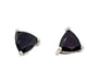 Earrings Garnet Sterling Silver Stud | Earthworks