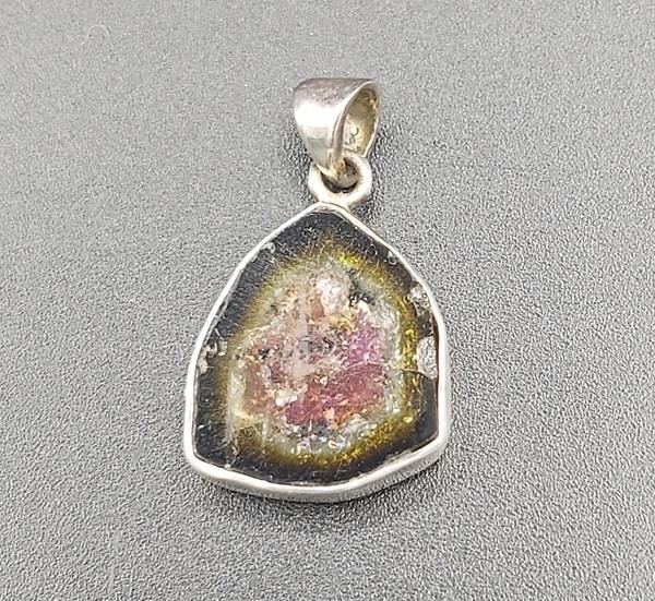 Pendant Watermelon Tourmaline Sterling Silver