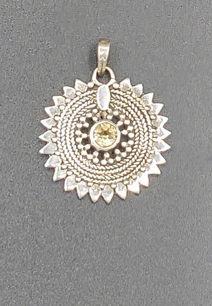 Pendant Citrine Sterling Silver