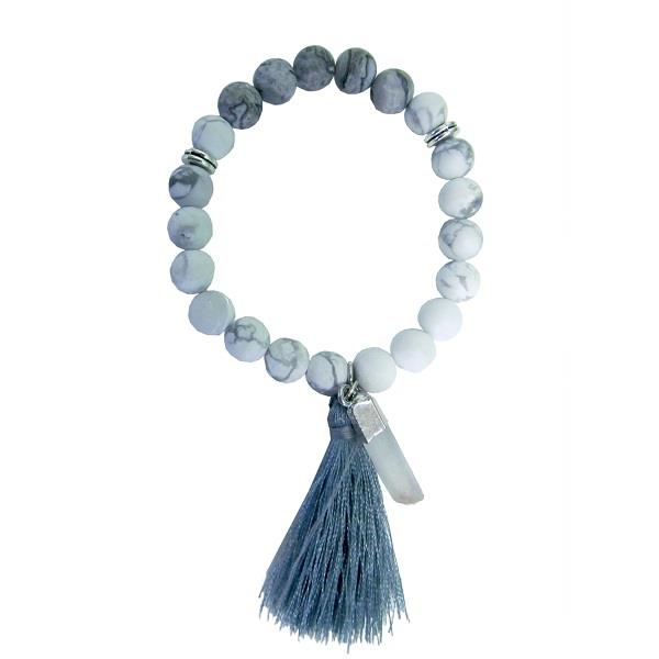 Prayer Mala Bracelet Howlite | Earthworks