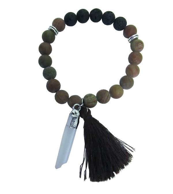 Prayer Mala Bracelet Jasper | Earthworks