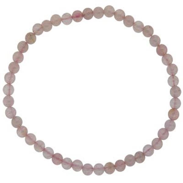 4mm Rose Quartz Bracelet