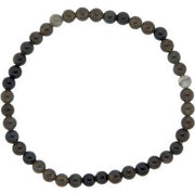 Round beaded bracelet on a white background