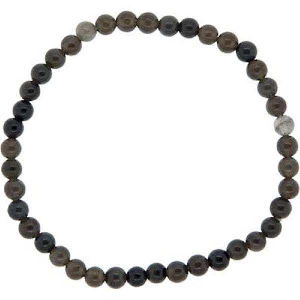 4mm Black Obsidian Bracelet | Earthworks