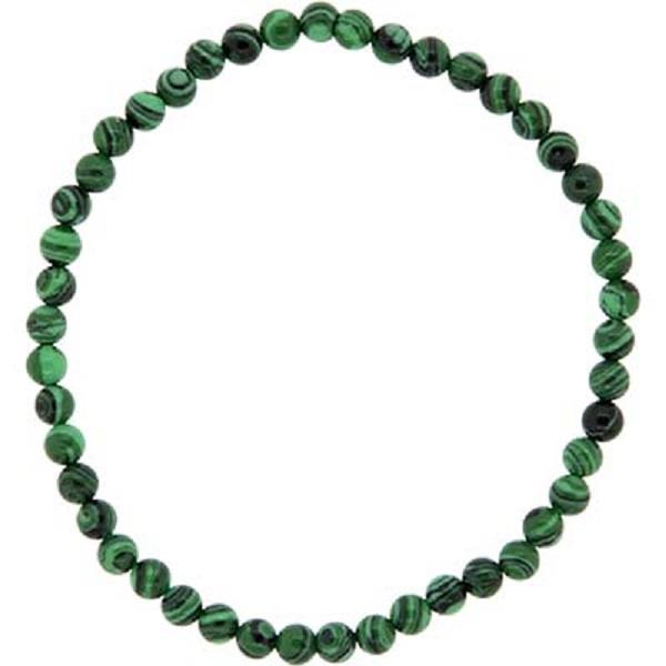 4mm Bracelet Malachite Synthetic | Earthworks