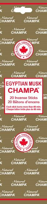 Natural Champa Egyptian Musk 20pk | Earthworks