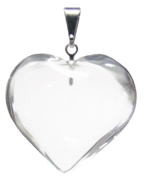 Pendant Quartz Crystal Heart