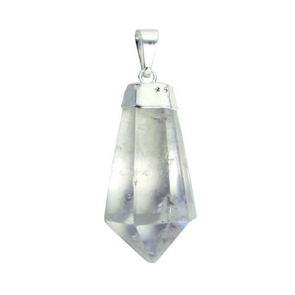 Pendant Quartz Crystal Faceted