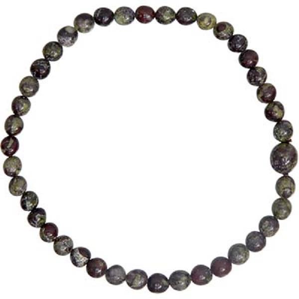 4mm Dragon Bloodstone Bracelet | Earthworks